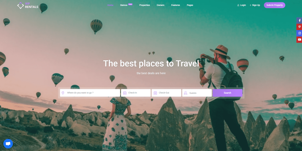 Custom Hero Media Header Options For Pages - WPRentals Theme Documentation