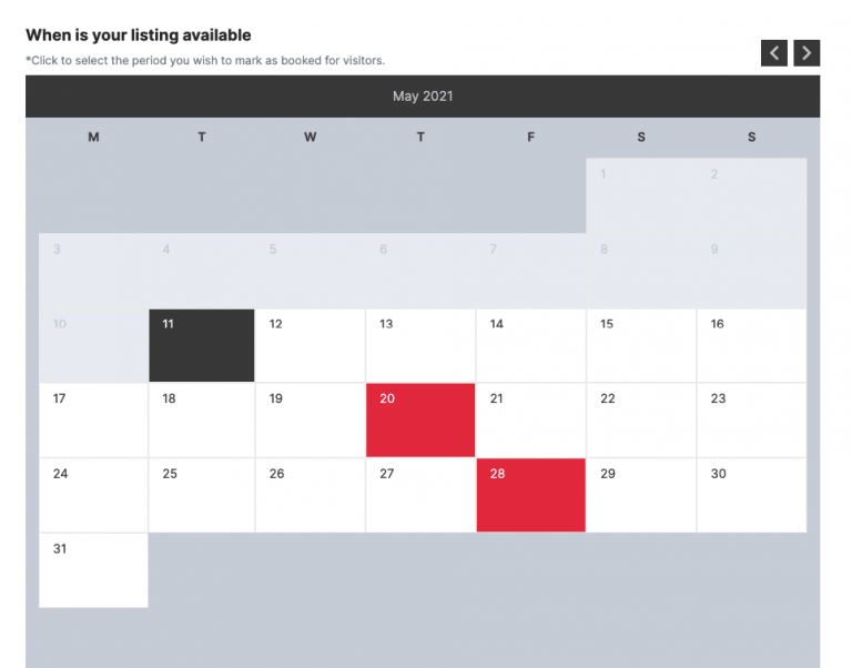 booked calendar graphic