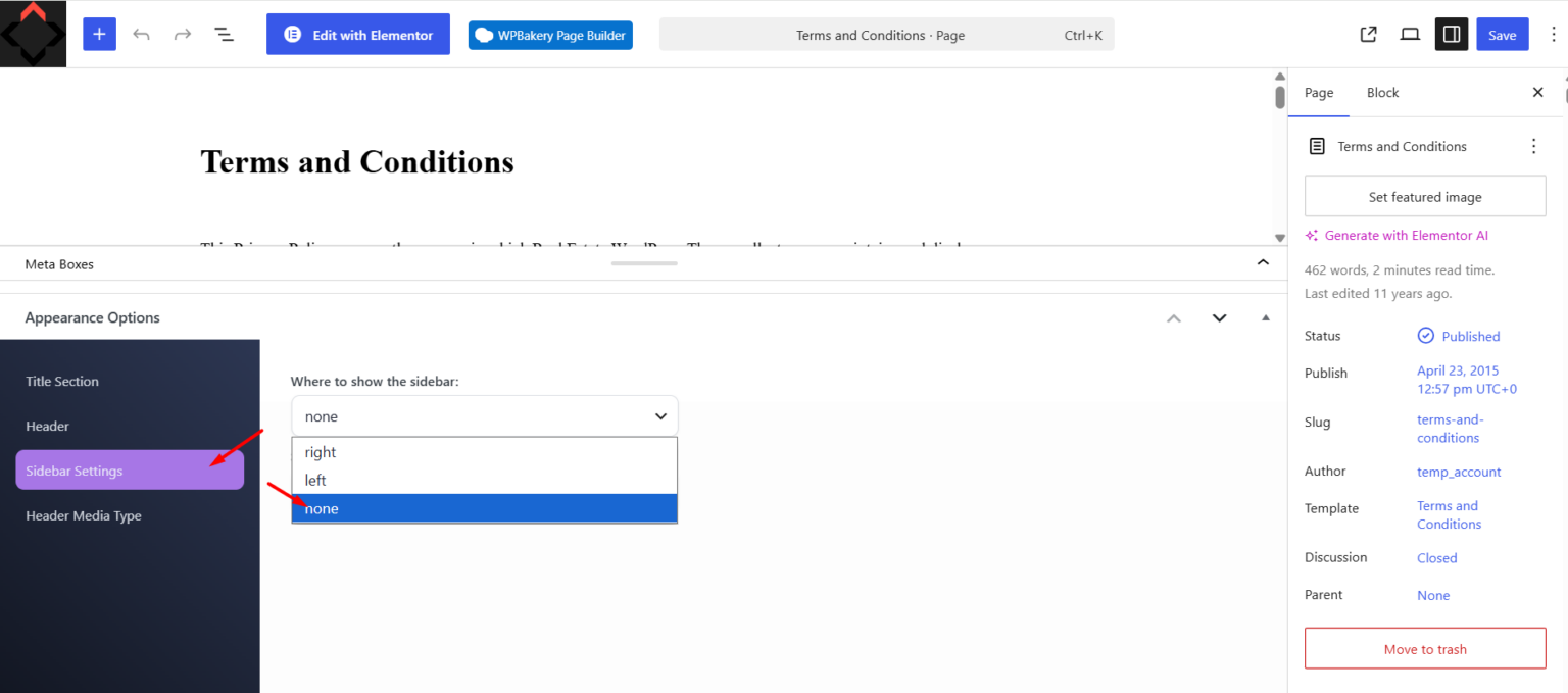 TERMS AND CONDITIONS - WPRentals Theme Documentation