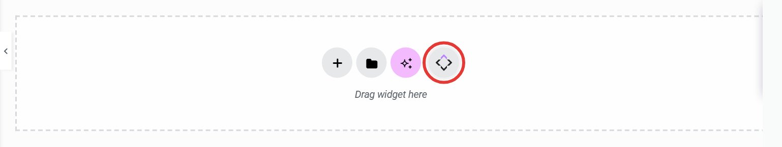 Close-up of the Add New Section, Template Library, AI and WPRentals Templates buttons
